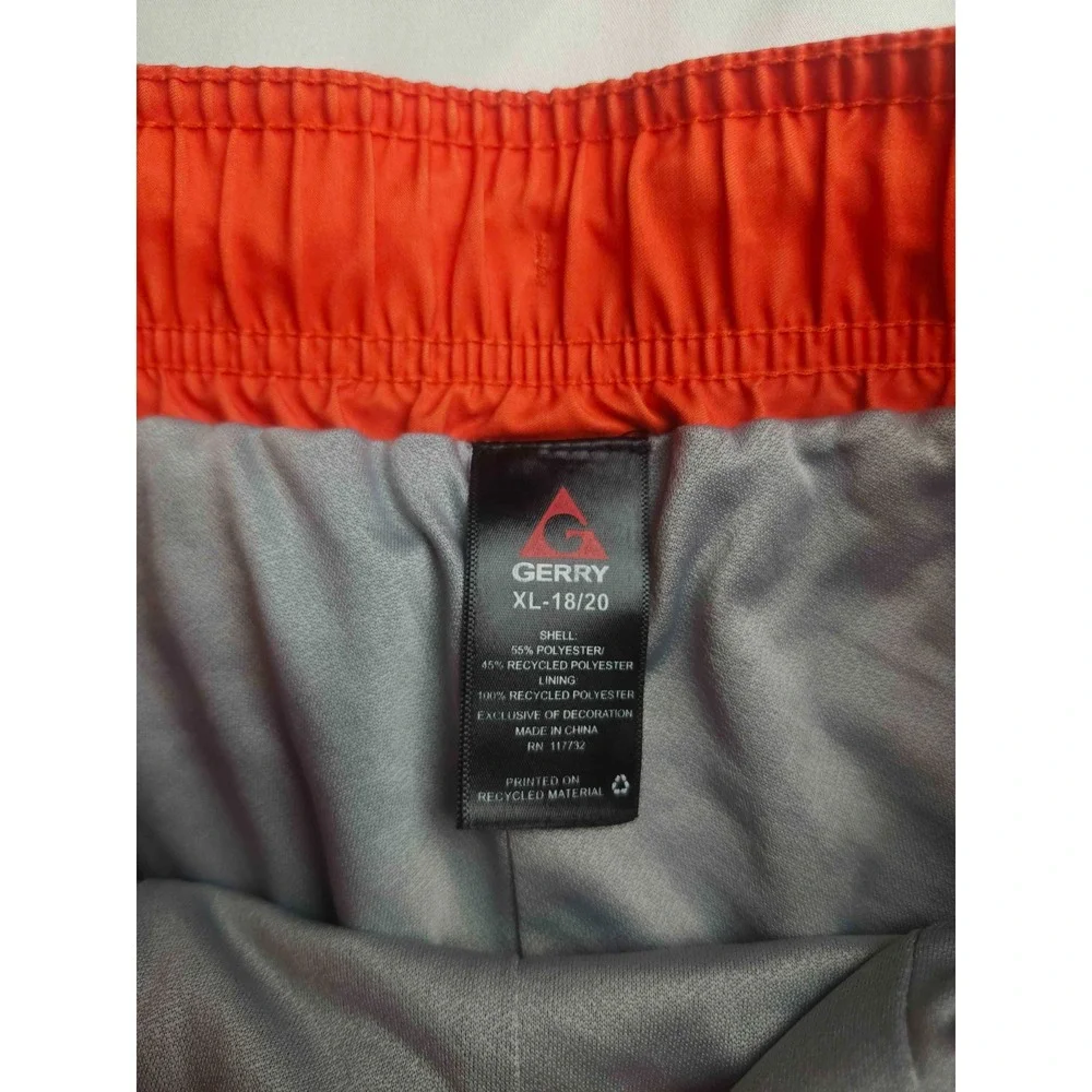 Gerry Board Shorts Boys Size XL 18/20 Multi Color Woven Swim Trunks Youth Beach